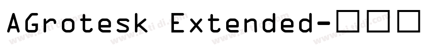 AGrotesk Extended字体转换